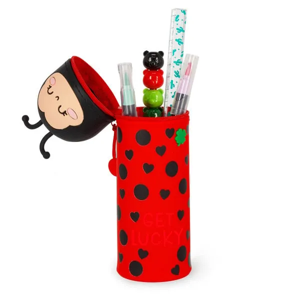 Κασετίνα/Μολυβοθήκη Σιλικόνης 2 σε 1 Ladybug - Image 2