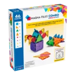 MAGNA-TILES Combo 46 Τεμάχια – Μαγνητικά Πλακίδια STEM Κλασσικά & microMAGS - Image 3
