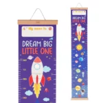 Διάγραμμα Ύψους Κρεμαστών Τοίχου - Space - Dream Big Little One
